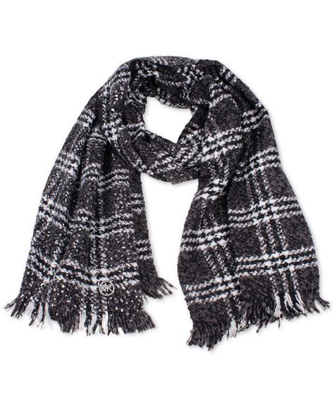 Michael Kors Womens Scarf Wrap Tweedy Foil printed boucle 